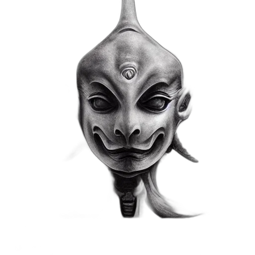 mask, face, staff, crown transparent PNG cut-out
