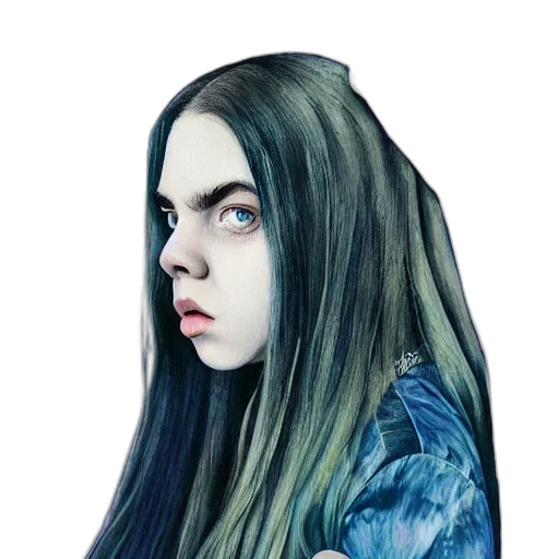 face, hair, creature, mask, photorealistic, watercolor, concept art, fantasy art transparent PNG cut-out