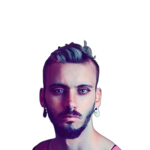 face, hair, animal, creature transparent PNG cut-out