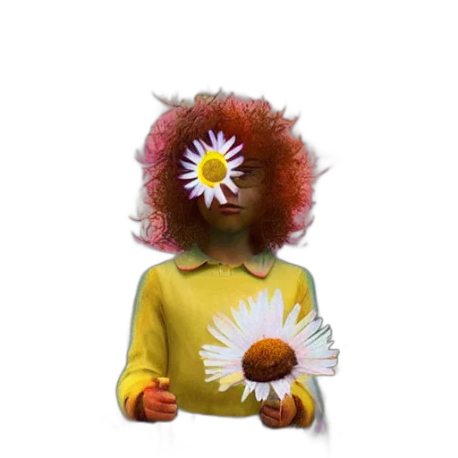 flower, mask, crown, staff transparent PNG cut-out