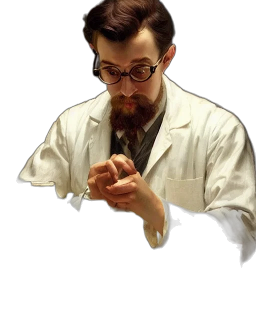 staff, jacket, face, weapon transparent PNG cut-out