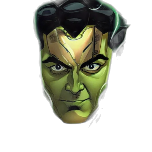 mask, face, staff, comic book art transparent PNG cut-out