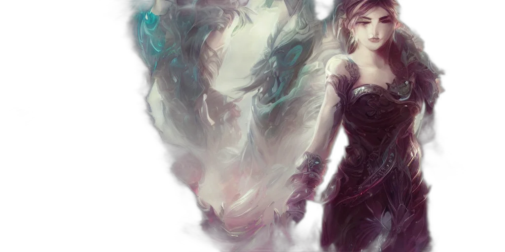 dragon, dress, fantasy art, concept art transparent PNG cut-out