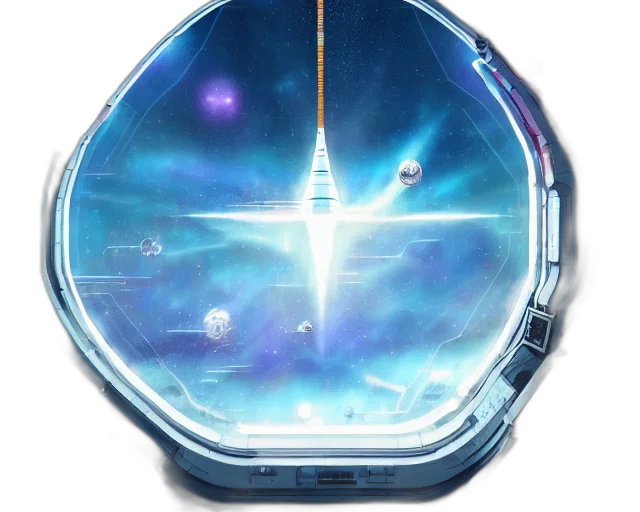 jewelry, concept art, anime, outer space transparent PNG cut-out