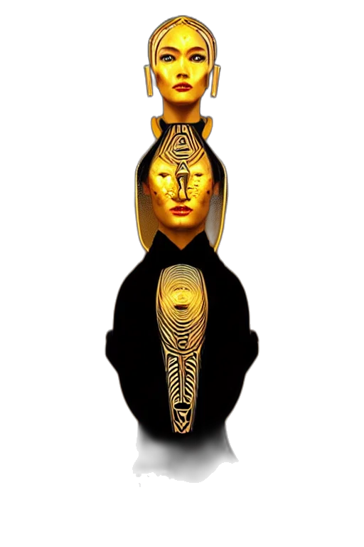 jewelry, crown, mask, face, concept art, 3d render, photorealistic, fantasy art transparent PNG cut-out