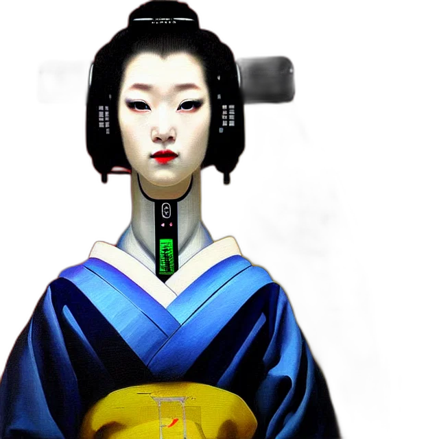 robot, staff, face, photorealistic transparent PNG cut-out