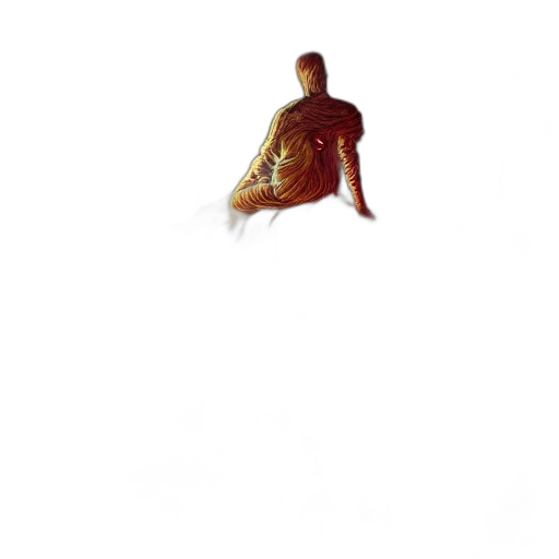 dress, creature, animal, hair, pixel art, concept art, 3d render, photorealistic transparent PNG cut-out