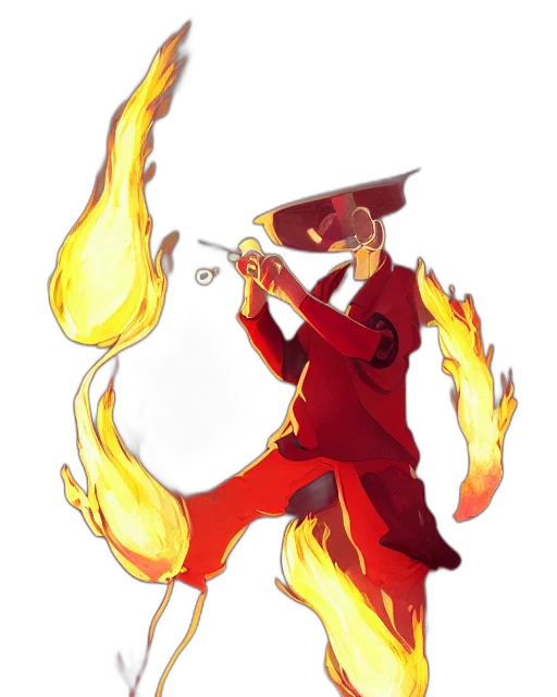 staff, dragon, concept art, fantasy art, pixel art, anime, fire, red transparent PNG cut-out
