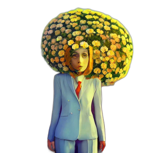 hat, umbrella, crown, jacket, concept art, 3d render, fantasy art, photorealistic transparent PNG cut-out