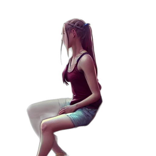 dress, robot, staff, creature transparent PNG cut-out