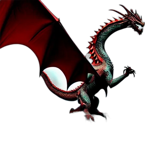 dragon, animal, creature, staff transparent PNG cut-out