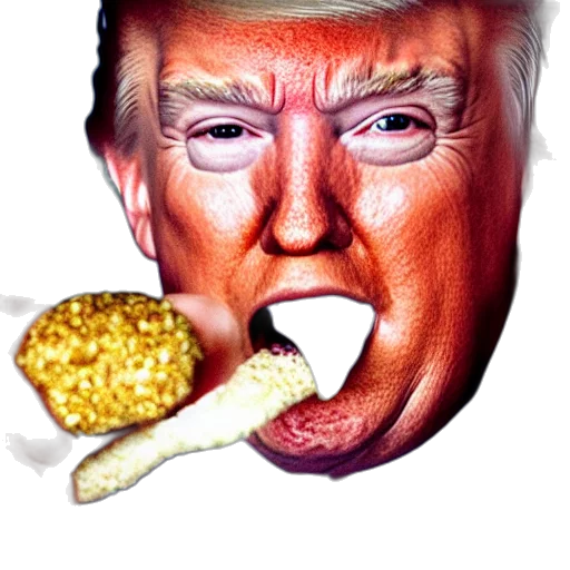 food, mask, face, animal, photorealistic, close, portrait, donald transparent PNG cut-out