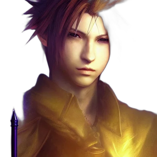 staff, sword, face, weapon, fantasy art, concept art, photorealistic, anime transparent PNG cut-out