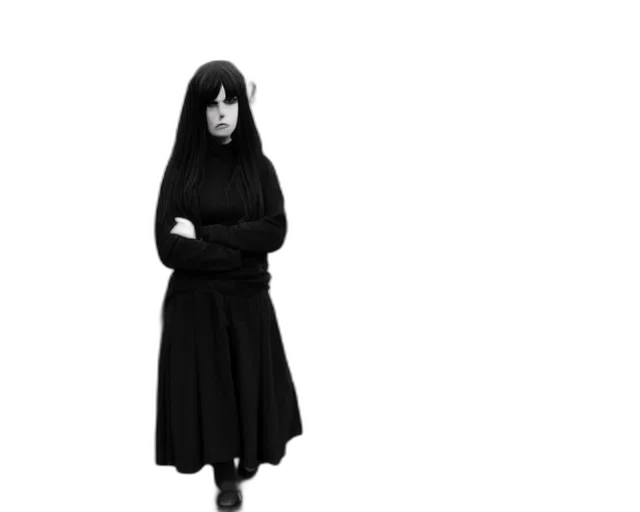 dress, staff, jacket, mask transparent PNG cut-out