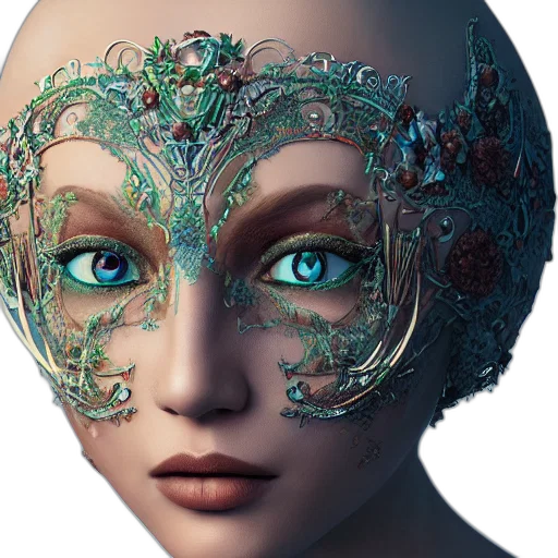 mask, face, robot, jewelry transparent PNG cut-out