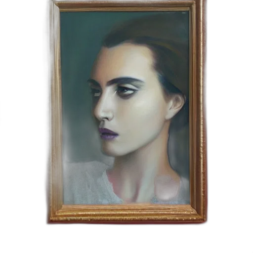 face, mask, jewelry, robot, photorealistic, oil painting, fantasy art, concept art transparent PNG cut-out
