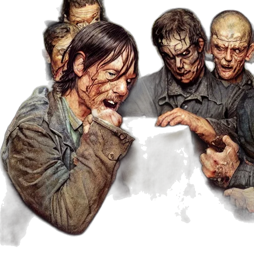 concept art, comic book art, photorealistic, norman transparent PNG cut-out