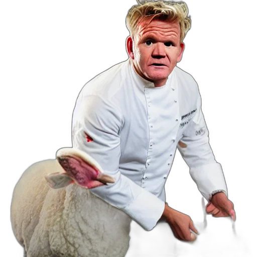 animal, food, creature, gordon, ramsay, sheep transparent PNG cut-out
