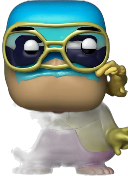 mask, staff, robot, jewelry, 3d render, concept art, vaporwave, cartoon transparent PNG cut-out