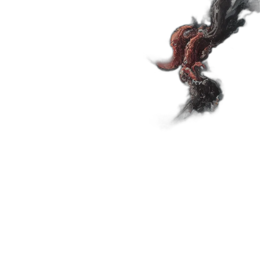 dragon, hair, creature, sword transparent PNG cut-out