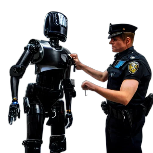 robot, staff, weapon, concept art transparent PNG cut-out