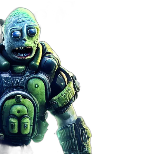 robot, 3d render, concept art, photorealistic transparent PNG cut-out