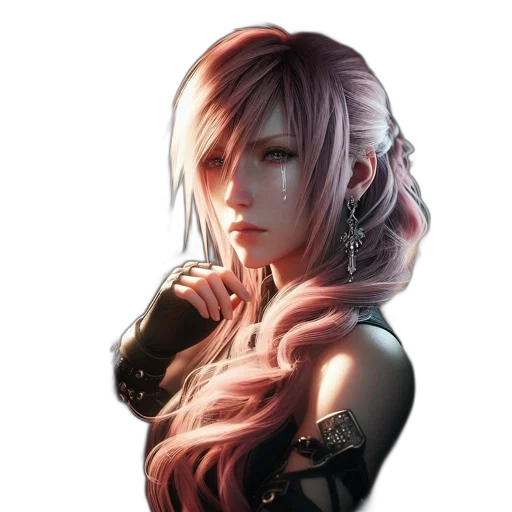 face, hair, staff, dragon, fantasy art, concept art, photorealistic, cyberpunk transparent PNG cut-out