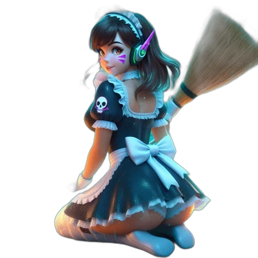 staff, weapon, mask, sword, fantasy art, concept art, 3d render, anime transparent PNG cut-out