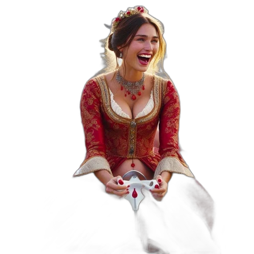 dress, staff, jewelry, sword, concept art, fantasy art, photorealistic, 3d render transparent PNG cut-out
