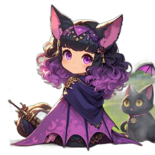 staff, creature, fantasy art, concept art, pixel art, anime, dark, pastel transparent PNG cut-out
