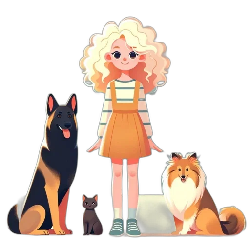 dress, animal, staff, creature, cartoon, concept art, pixel art, fantasy art transparent PNG cut-out