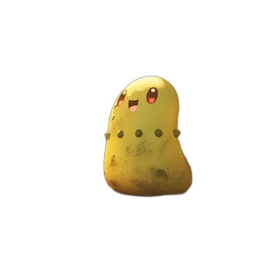 creature, animal, hat, food, 3d render, concept art, photorealistic, pixel art transparent PNG cut-out