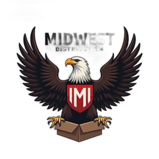 stylized, logo, featuring, bald, eagle, shield, chest, holding transparent PNG cut-out