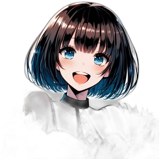 face, robot, flower, hair, anime, watercolor, pixel art, photorealistic transparent PNG cut-out