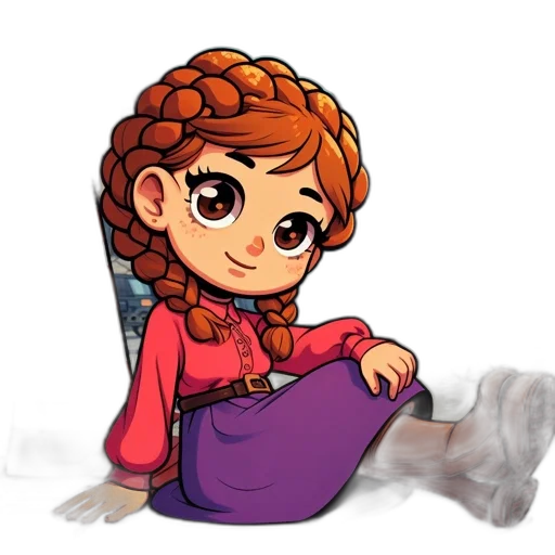 staff, crown, dress, jewelry, cartoon, pixel art, concept art, fantasy art transparent PNG cut-out