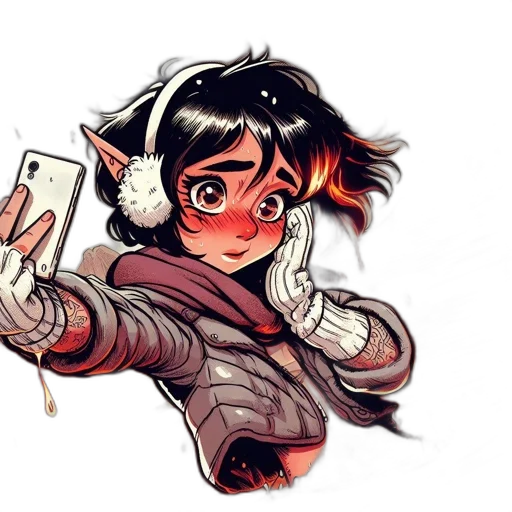 weapon, staff, concept art, comic book art, fantasy art, anime, red, animated transparent PNG cut-out