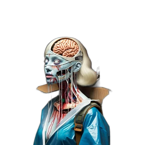 mask, robot, face, crown, concept art, cyberpunk, 3d render, comic book art transparent PNG cut-out