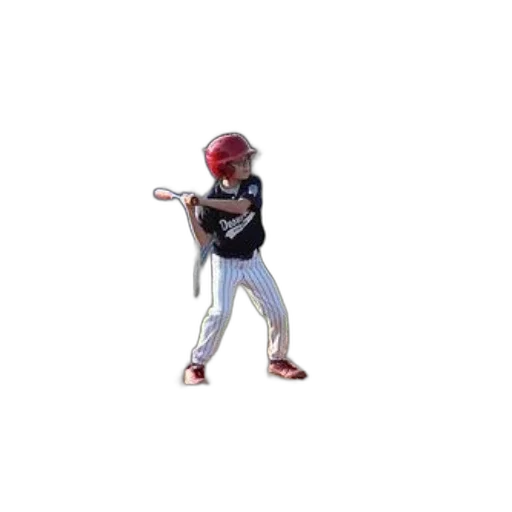 weapon, creature, animal, 3d render, young, baseball, player, red transparent PNG cut-out