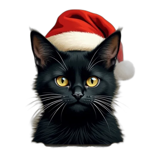hat, animal, photorealistic, black transparent PNG cut-out