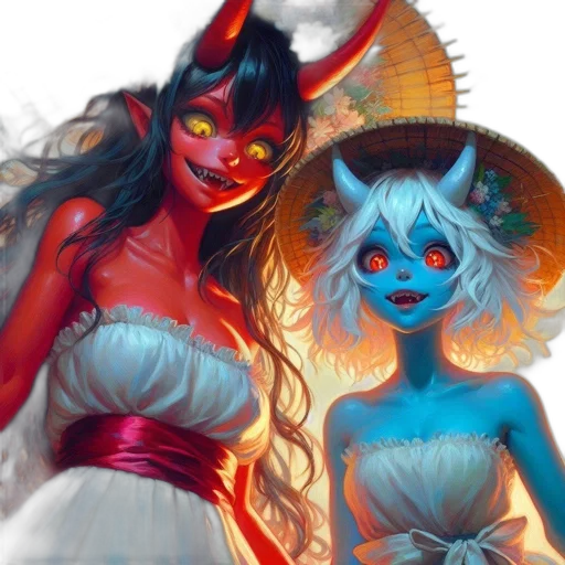 mask, fantasy art, concept art, oil painting, watercolor, fire, neon lights, blue transparent PNG cut-out