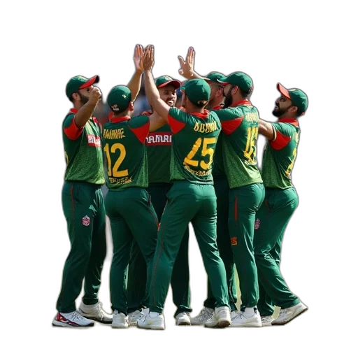 bangladesh, players, celebrate, wicket transparent PNG cut-out