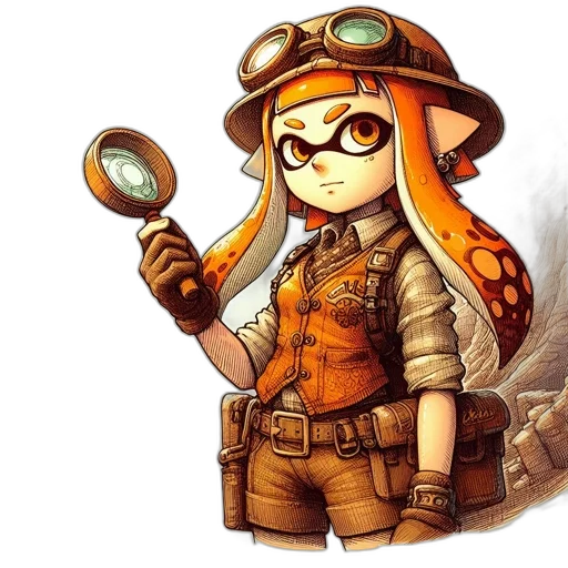 staff, weapon, hat, animal, concept art, fantasy art, watercolor, pixel art transparent PNG cut-out