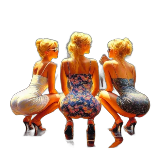 dress, furniture, 3d render, concept art, photorealistic, pixel art, neon lights, three transparent PNG cut-out