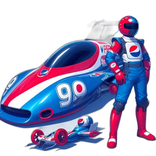 car, robot, concept art, 3d render, comic book art, fantasy art, futuristic, blue transparent PNG cut-out
