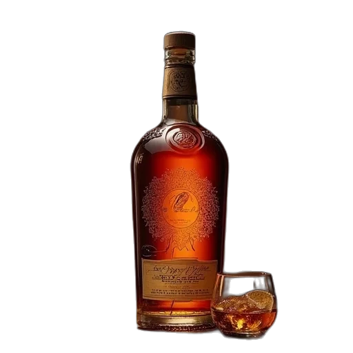 bottle, crown, 1792, rye, whisky transparent PNG cut-out