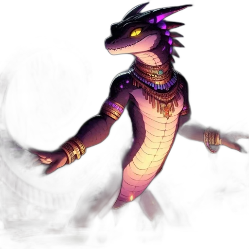 dragon, creature, staff, concept art, fantasy art, pixel art, 3d render, dark transparent PNG cut-out