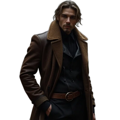 jacket, photorealistic, concept art, earth tones transparent PNG cut-out