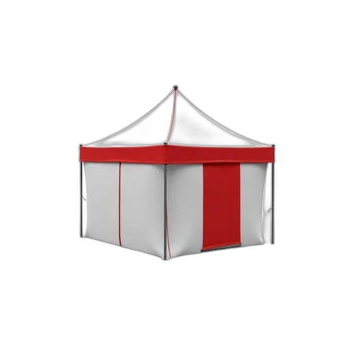 umbrella, furniture, staff, hat, 3d render, concept art, white, red transparent PNG cut-out