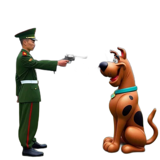 weapon, staff, animal, robot, concept art, 3d render, pixel art, cartoon transparent PNG cut-out