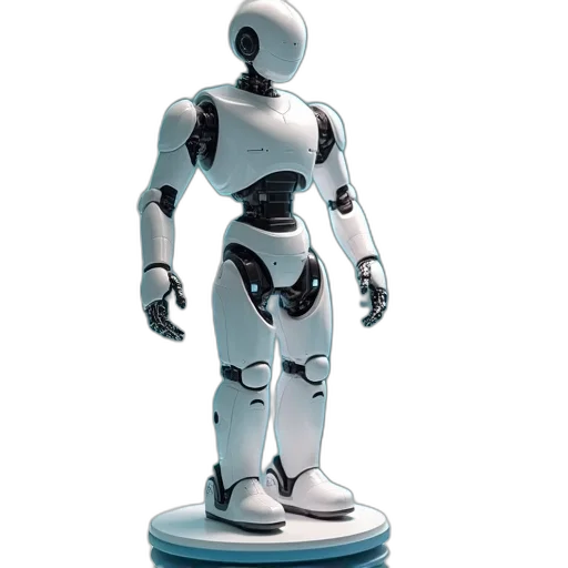 robot, 3d render, concept art, knee transparent PNG cut-out